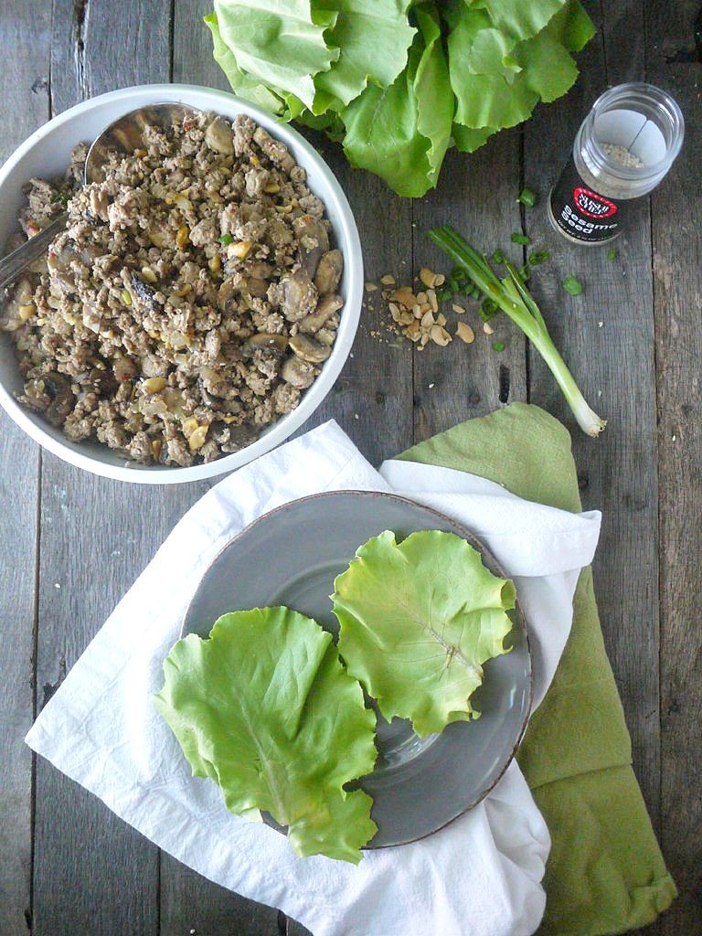 Paleo Asian-Style Turkey Lettuce Wraps 1