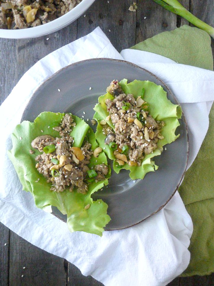 Paleo Asian-Style Turkey Lettuce Wraps 3