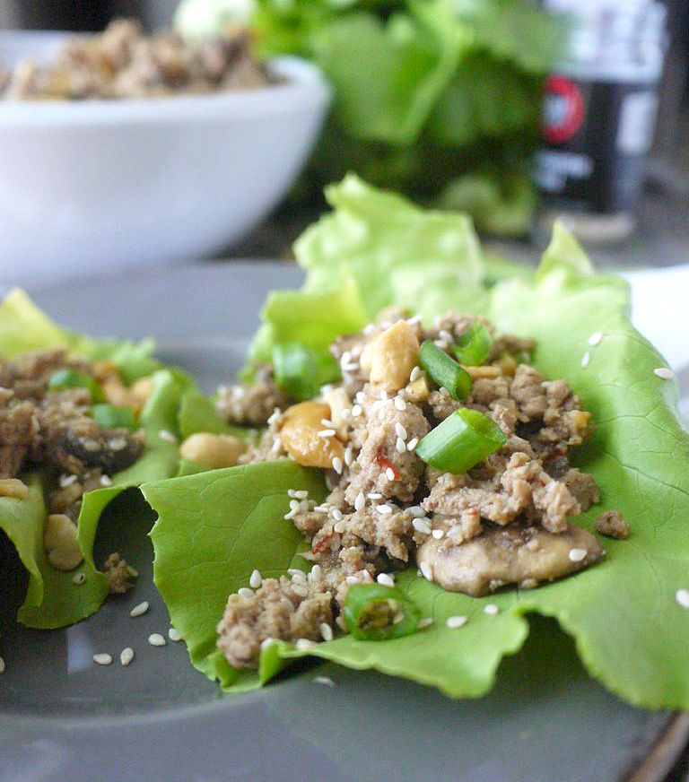 Paleo Asian-Style Turkey Lettuce Wraps 7