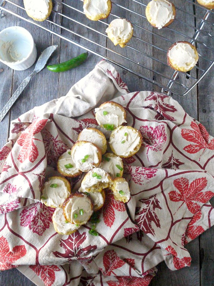 mini jalapeno cornbread cupcakes with honey butter frosting 12