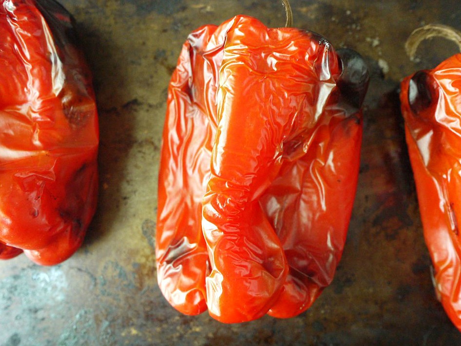 roasted red pepper, goat cheese and fennel pasta 1