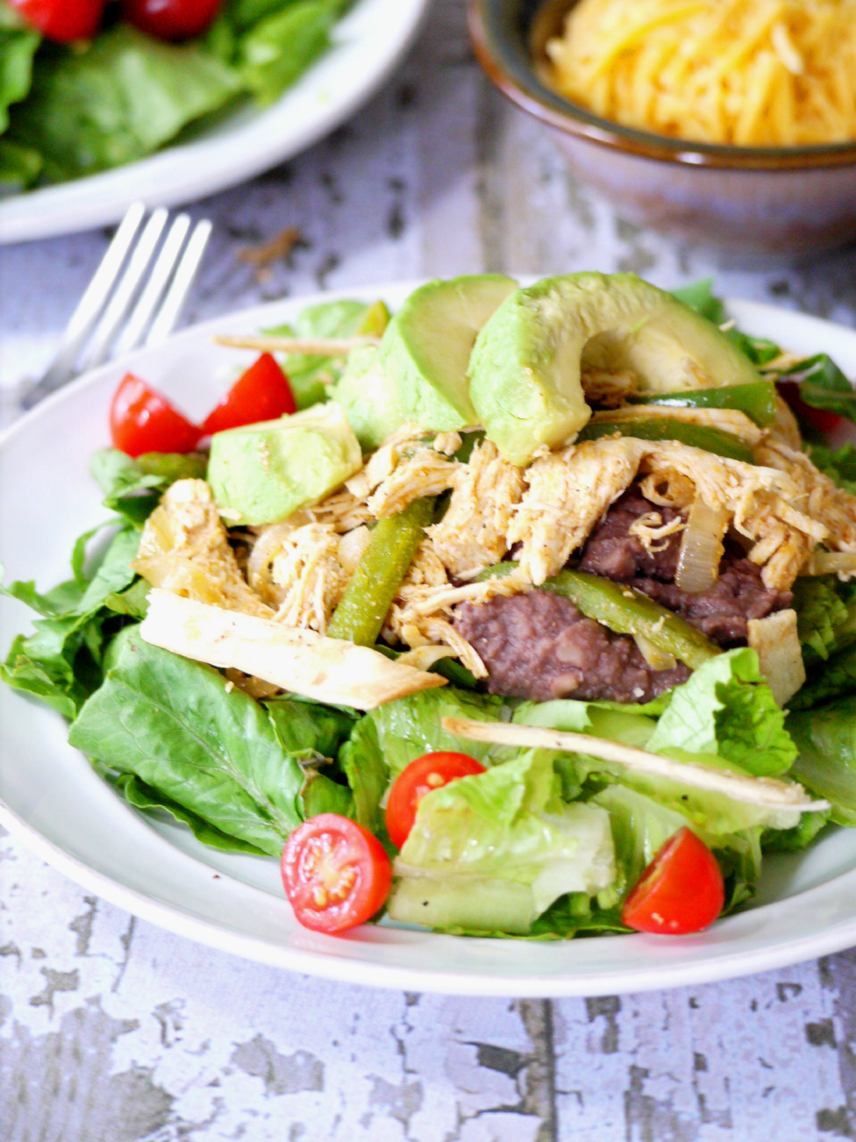 rotisserie chicken fajita salad 5