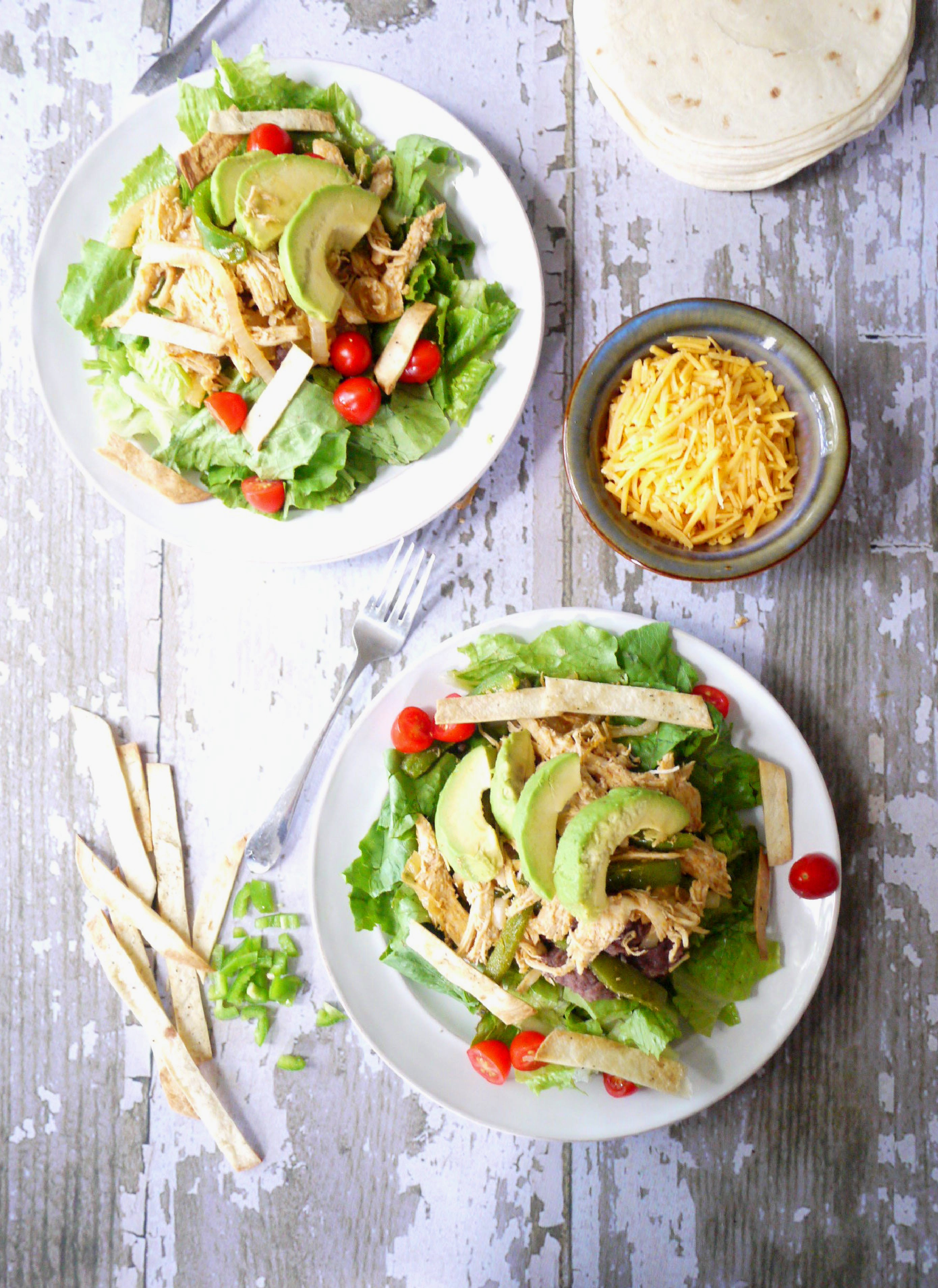 rotisserie chicken fajita salad 7