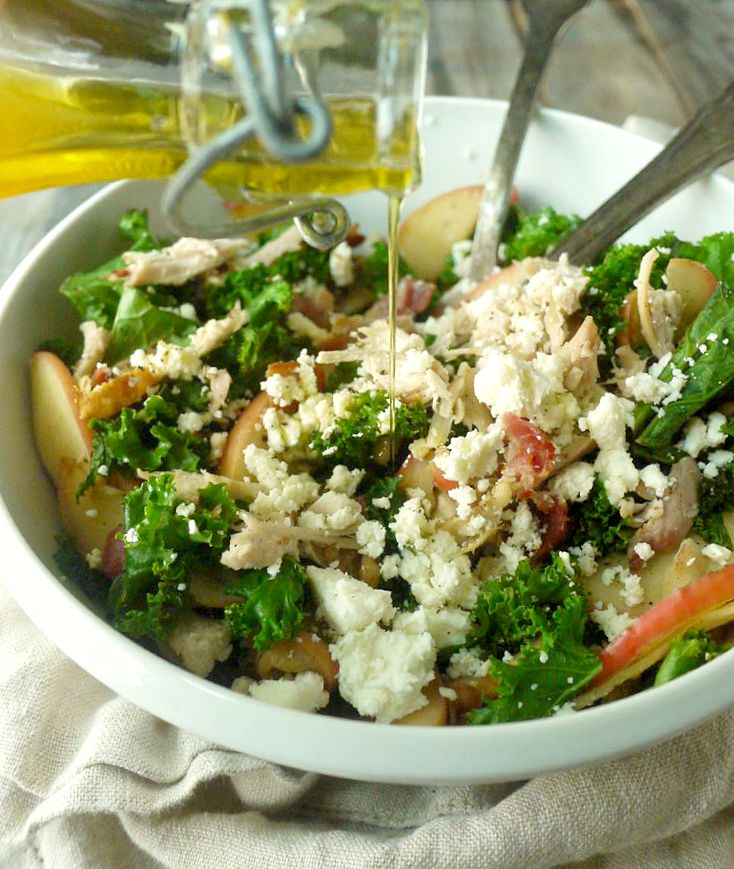 Chicken and Kale Salad with Bacon-Fried Apples and Walnuts 12 adjusted