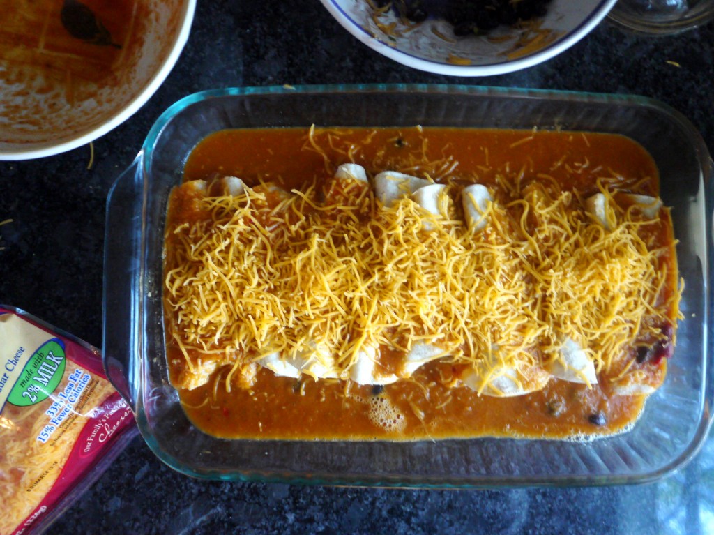 casserole before baking