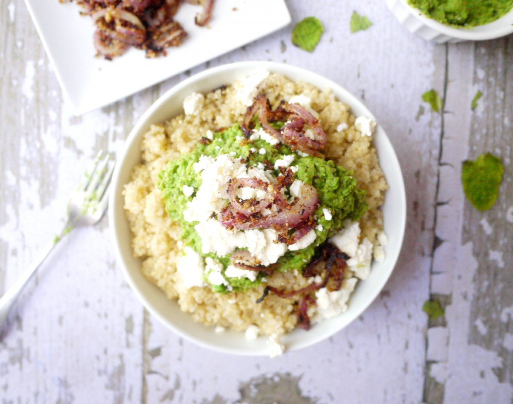 minty mushy pea quinoa 2