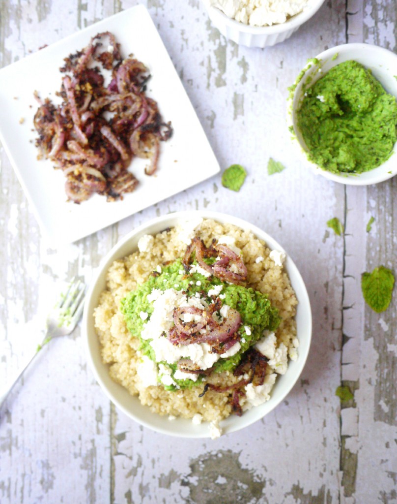 minty mushy pea quinoa 4