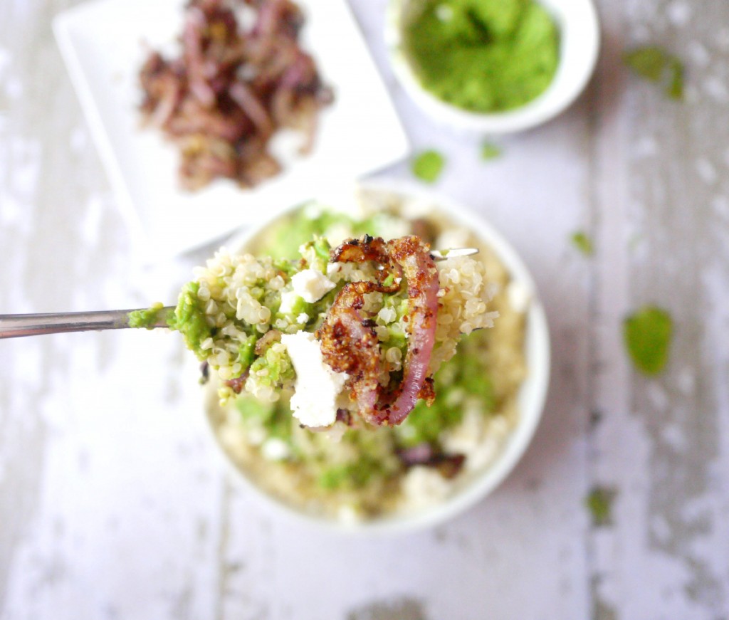 minty mushy pea quinoa 8