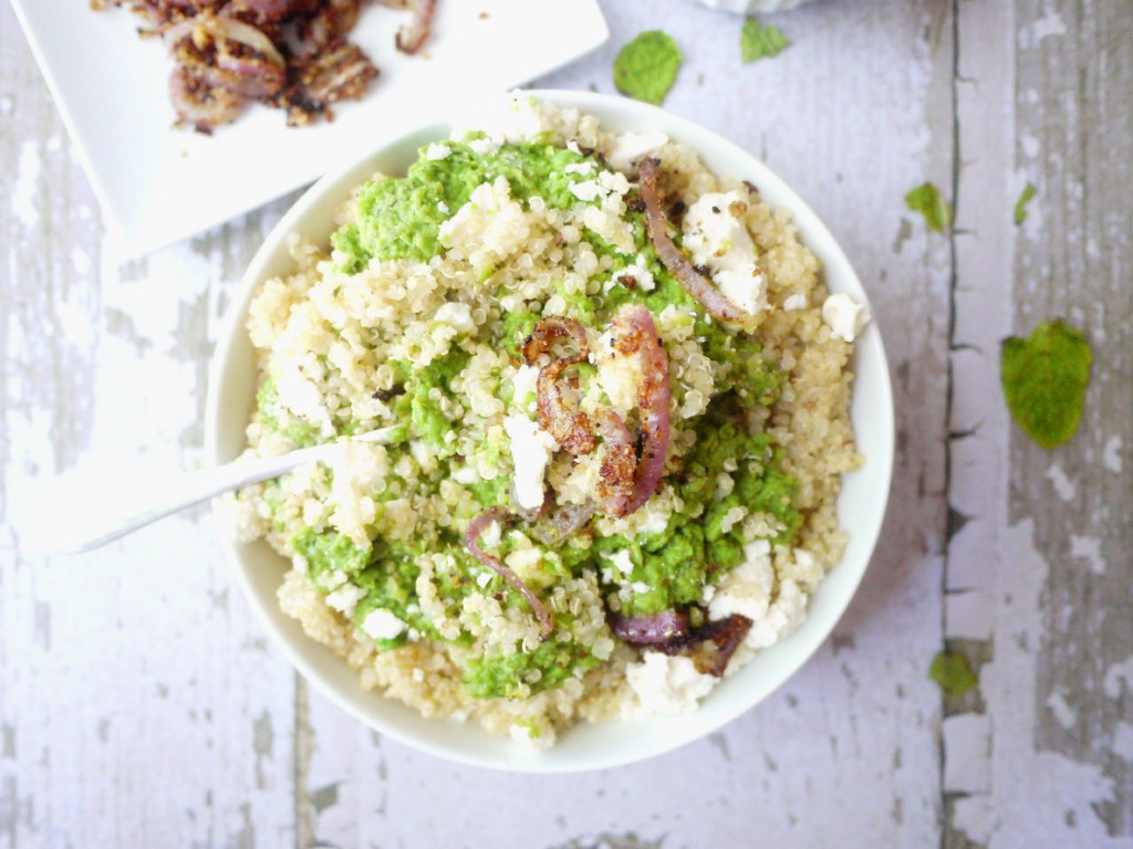 minty mushy pea quinoa 9