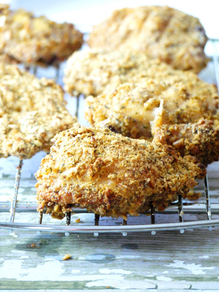 pretzel chicken on the rack 3