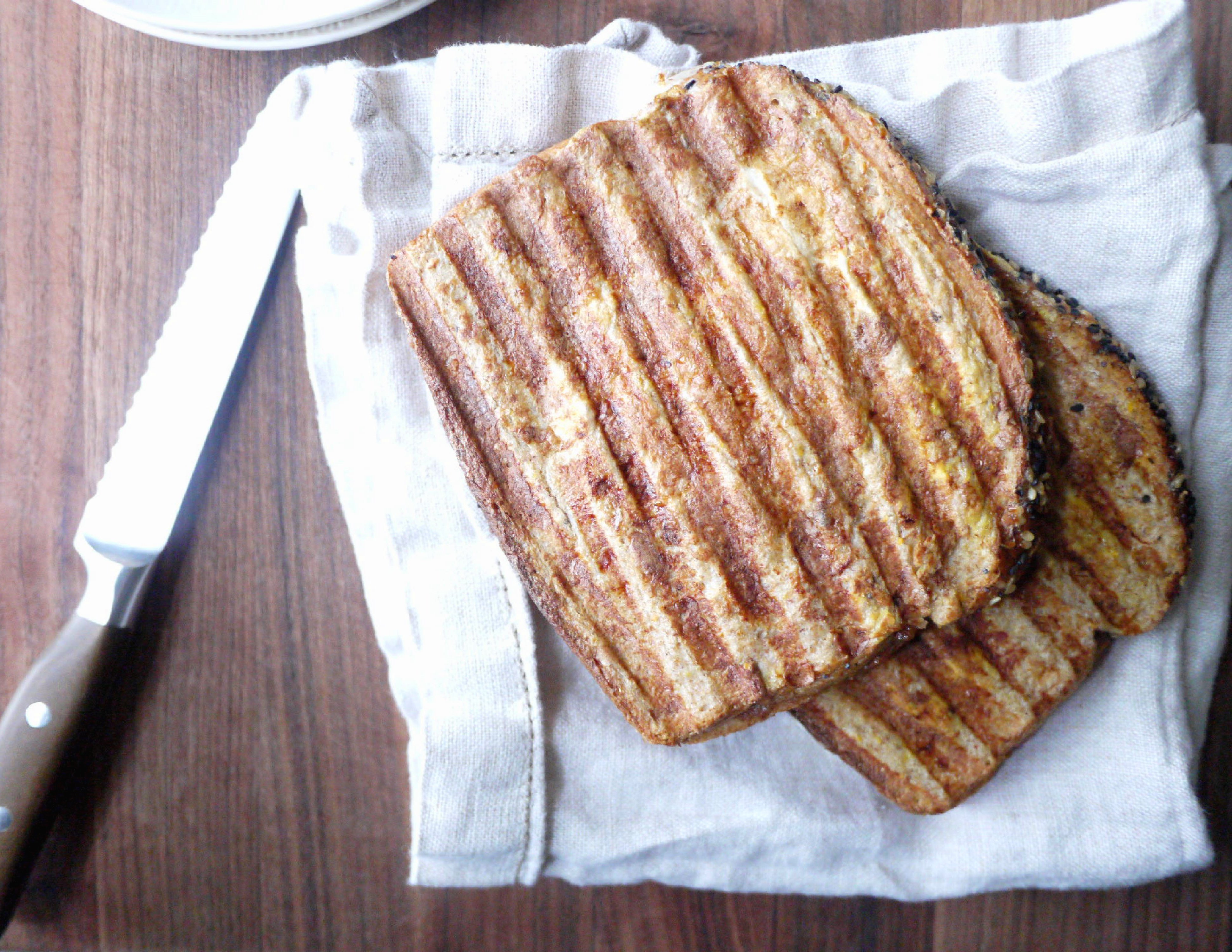 banana almond butter french toast 2