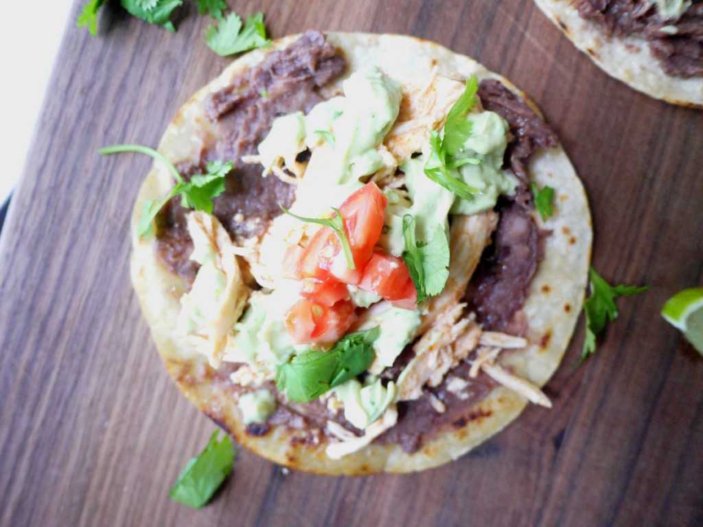 slow cooker chicken enchilada tostadas 5