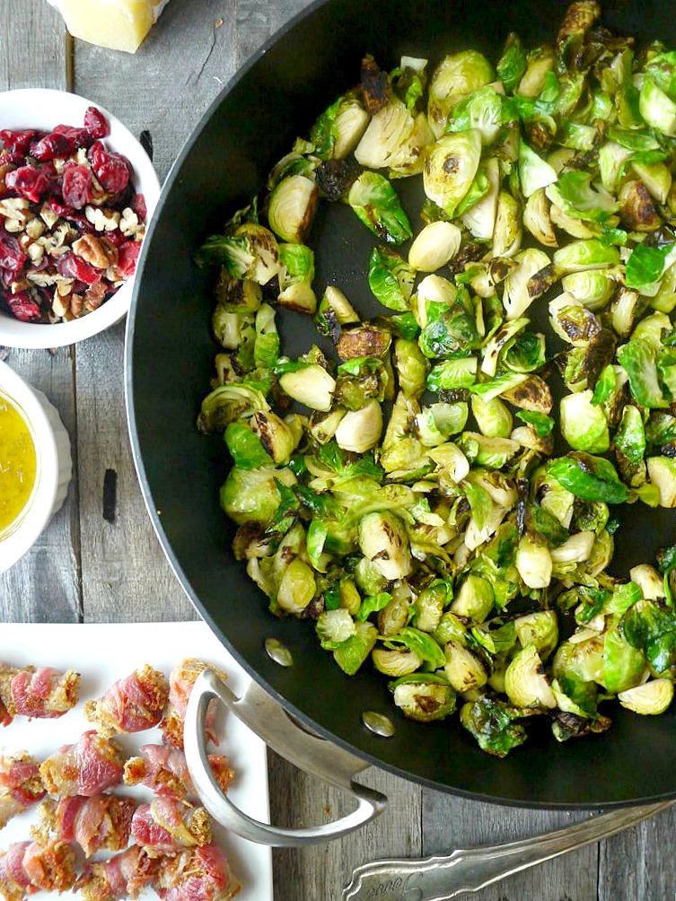 brussels sprouts salad with pancetta croutons 1 adjusted