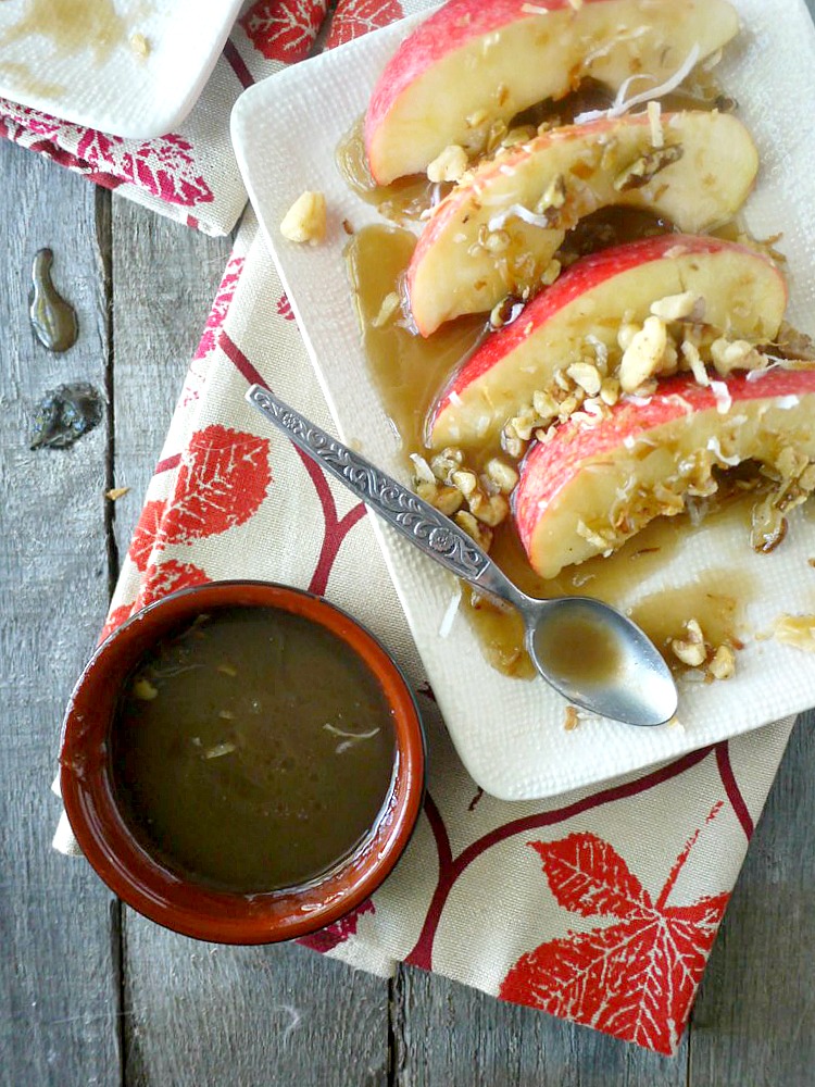 caramel apple slices with toasted pecans and coconut 13 adjusted