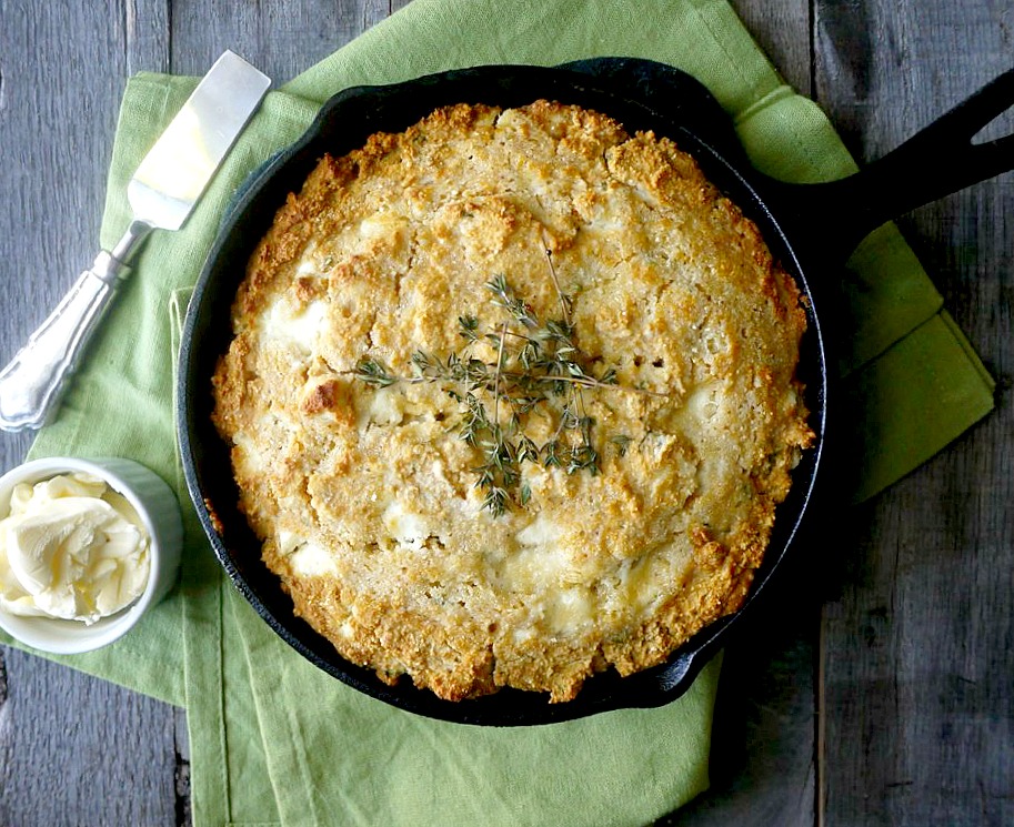 gluten-free goat cheese and thyme cornbread 2 adjusted