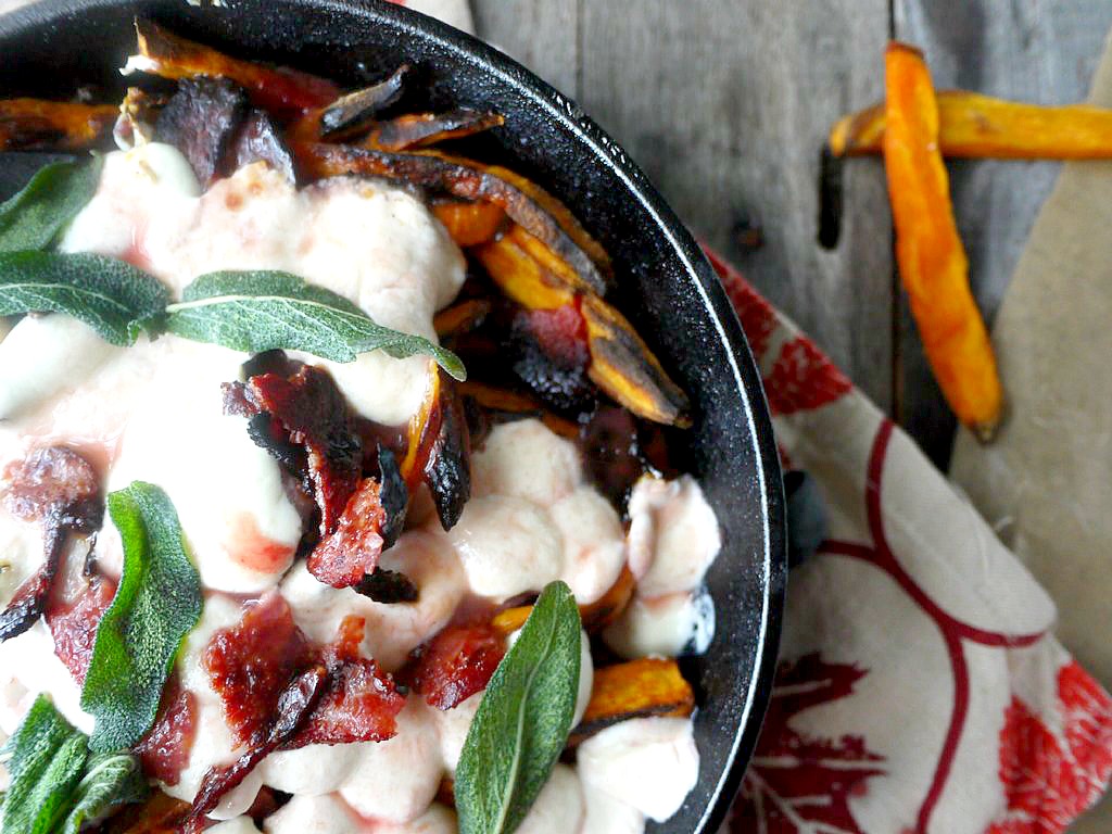 sweet potato poutine with cranberry gravy 9 adjusted