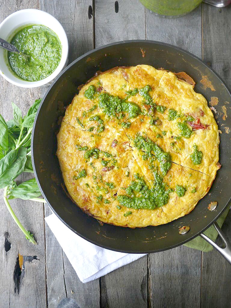 sundried tomato frittata with pesto 6 adjusted