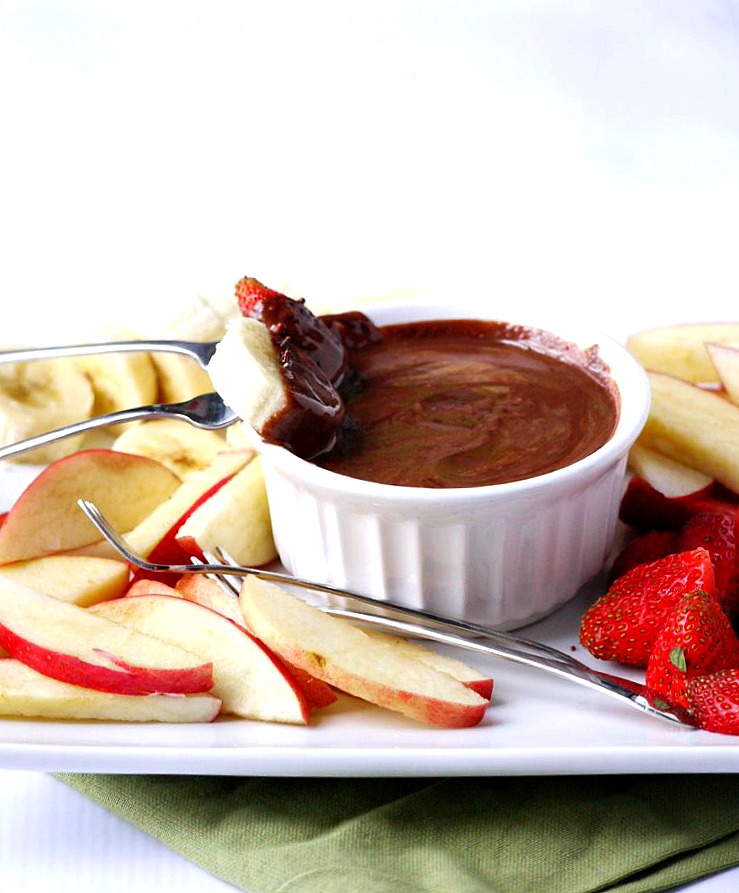 two-ingredient chocolate almond butter fruit fondue 7 adjusted