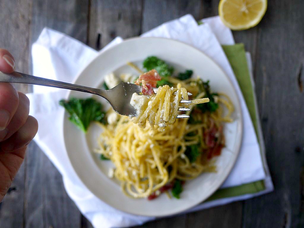 kale bacon and feta quinoa pasta 10 adjusted