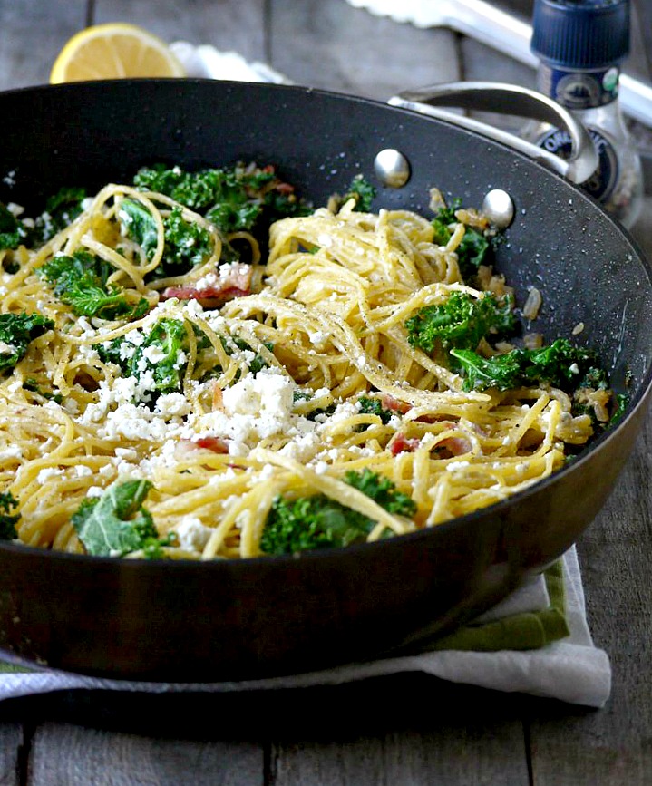 kale bacon and feta quinoa pasta 3 adjusted