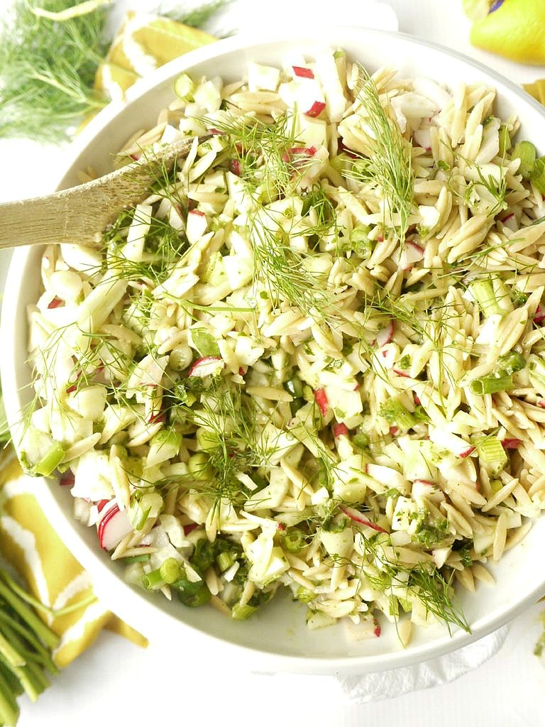 Radish and Fennel Orzo Salad with Parsley Vinaigrette 5 version 2