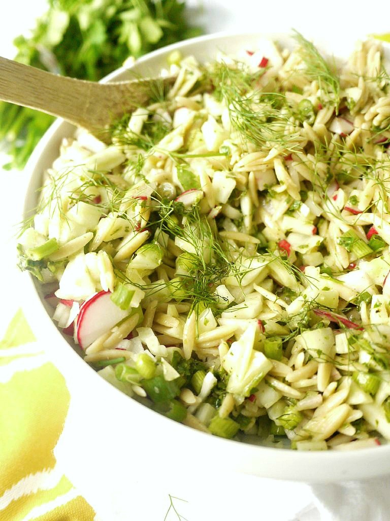 Radish and Fennel Orzo Salad with Parsley Vinaigrette 6