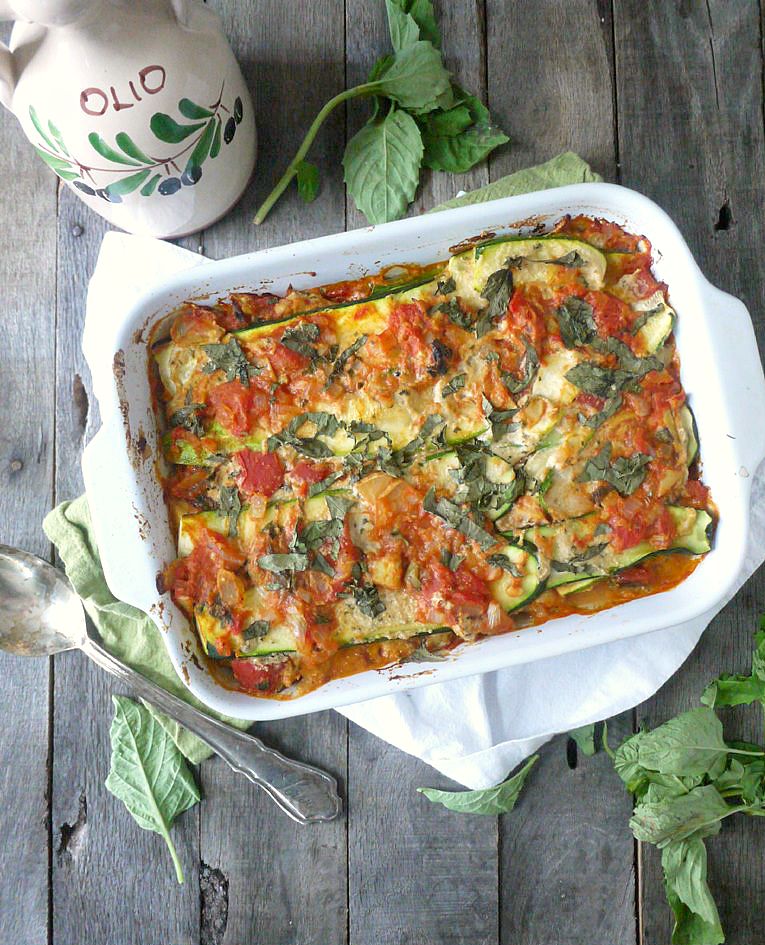 paleo noodleless zucchini lasagna with basil cashew cheese 3