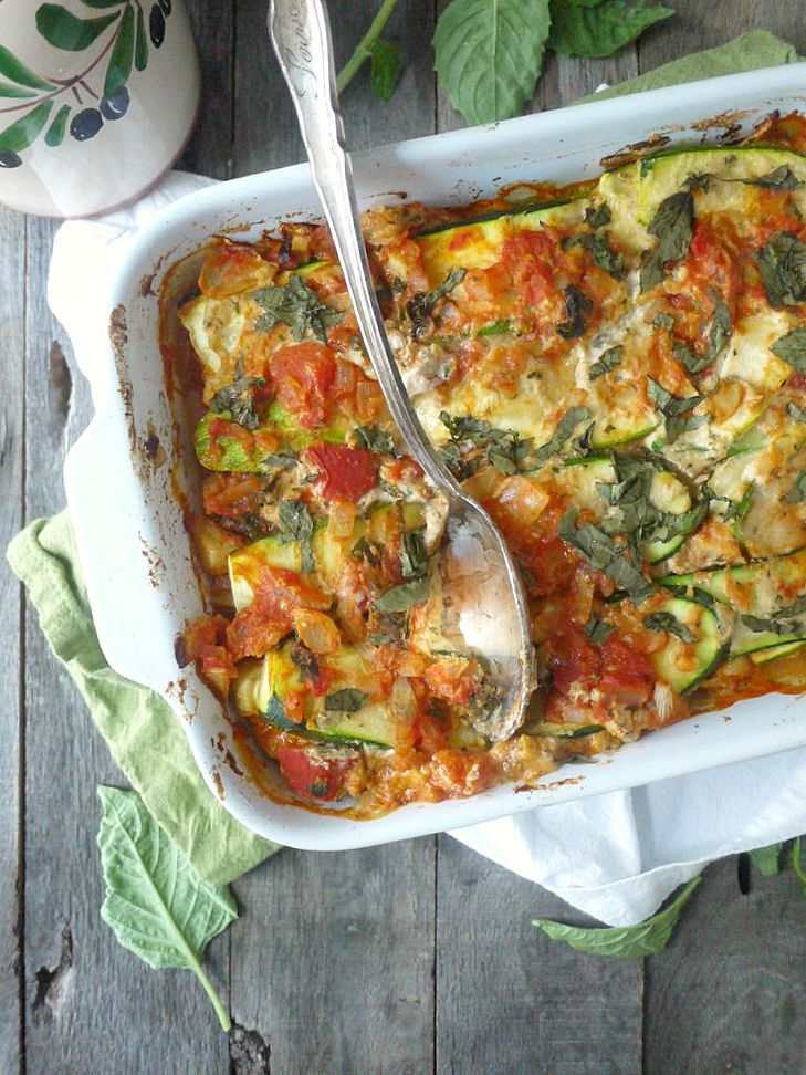 paleo noodleless zucchini lasagna with basil cashew cheese 7