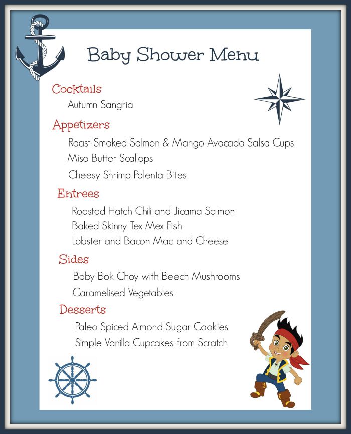 Menu baby shower(f)