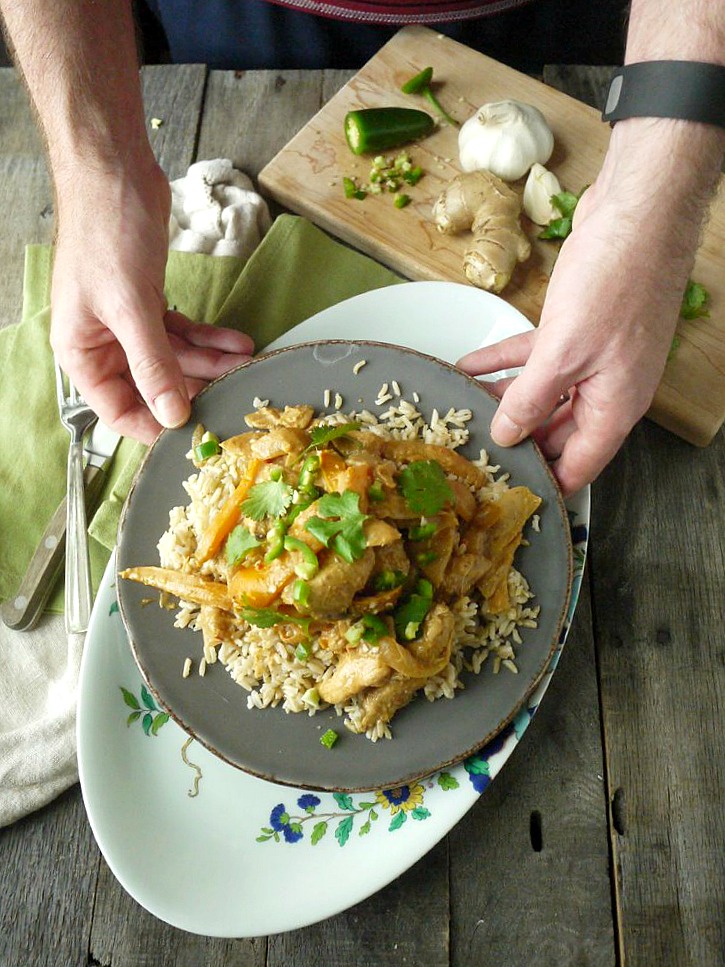 spicy almond butter chicken curry 9