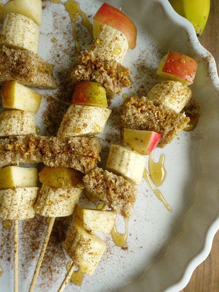 Apple-Banana Peanut Butter Sandwiches 1