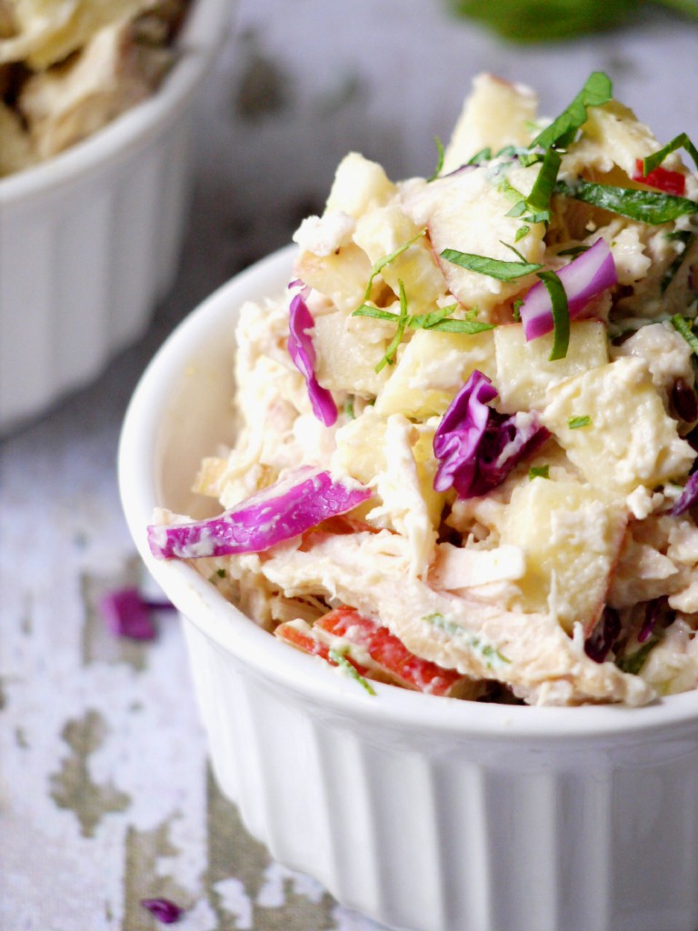tangy chicken and apple salad 10