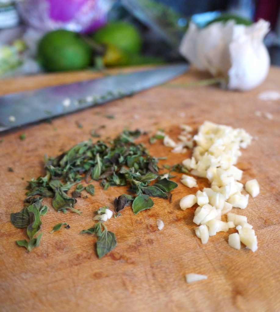 oregano and garlic