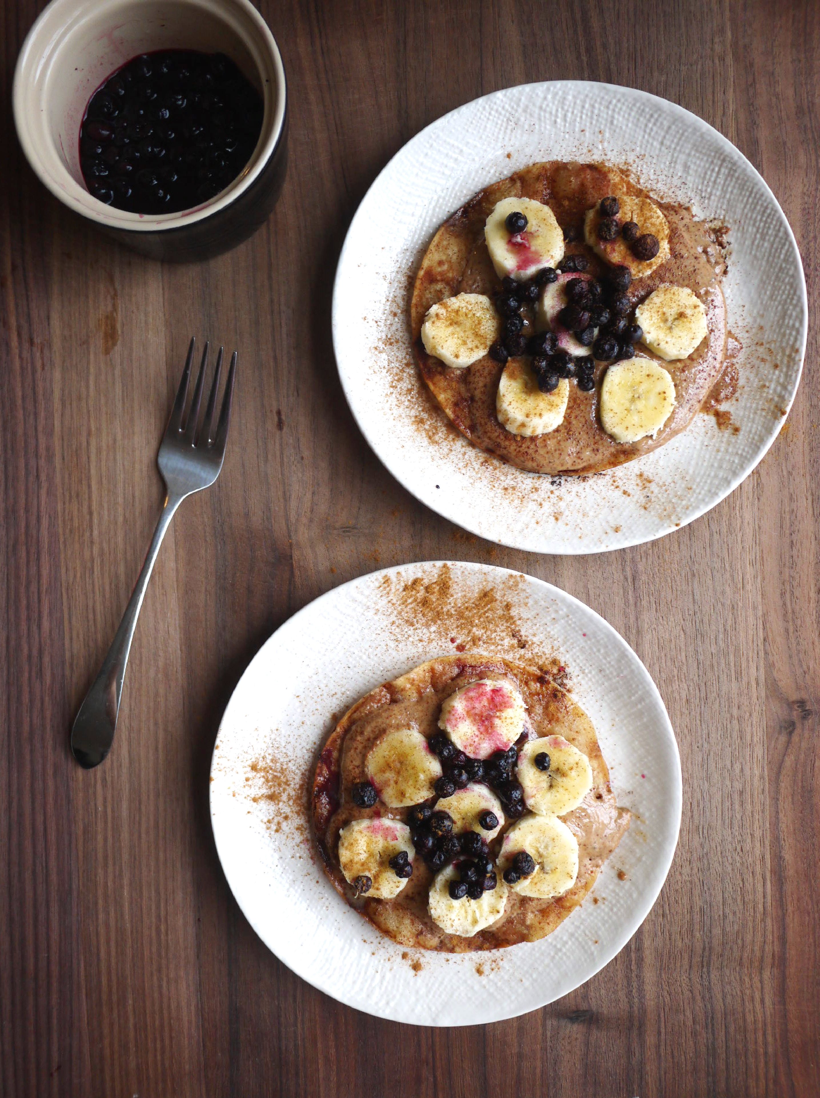 Detox Part 2 Almond Butter BananaBlueberry Tortilla Healthy Recipe