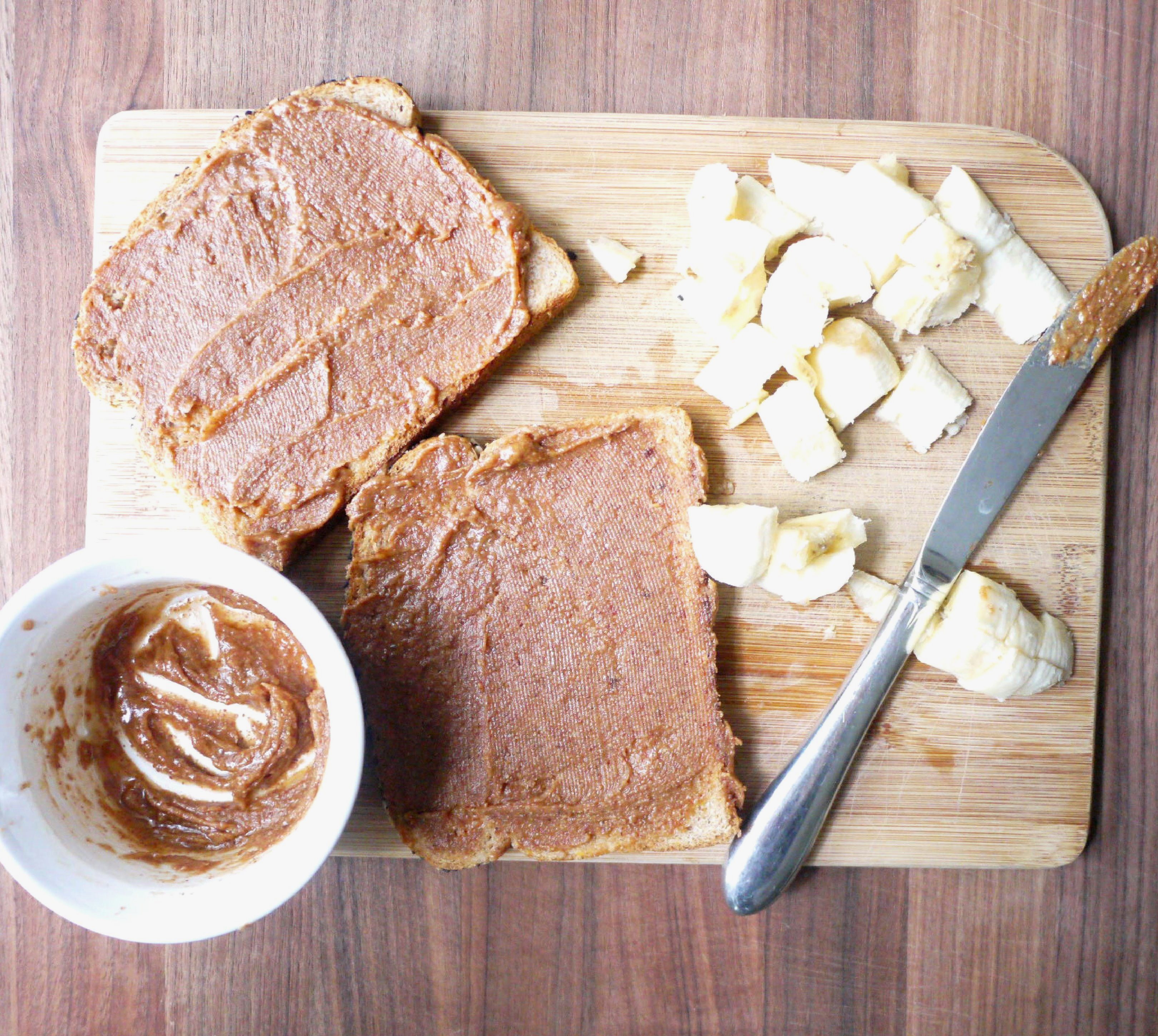 banana almond butter french toast 1