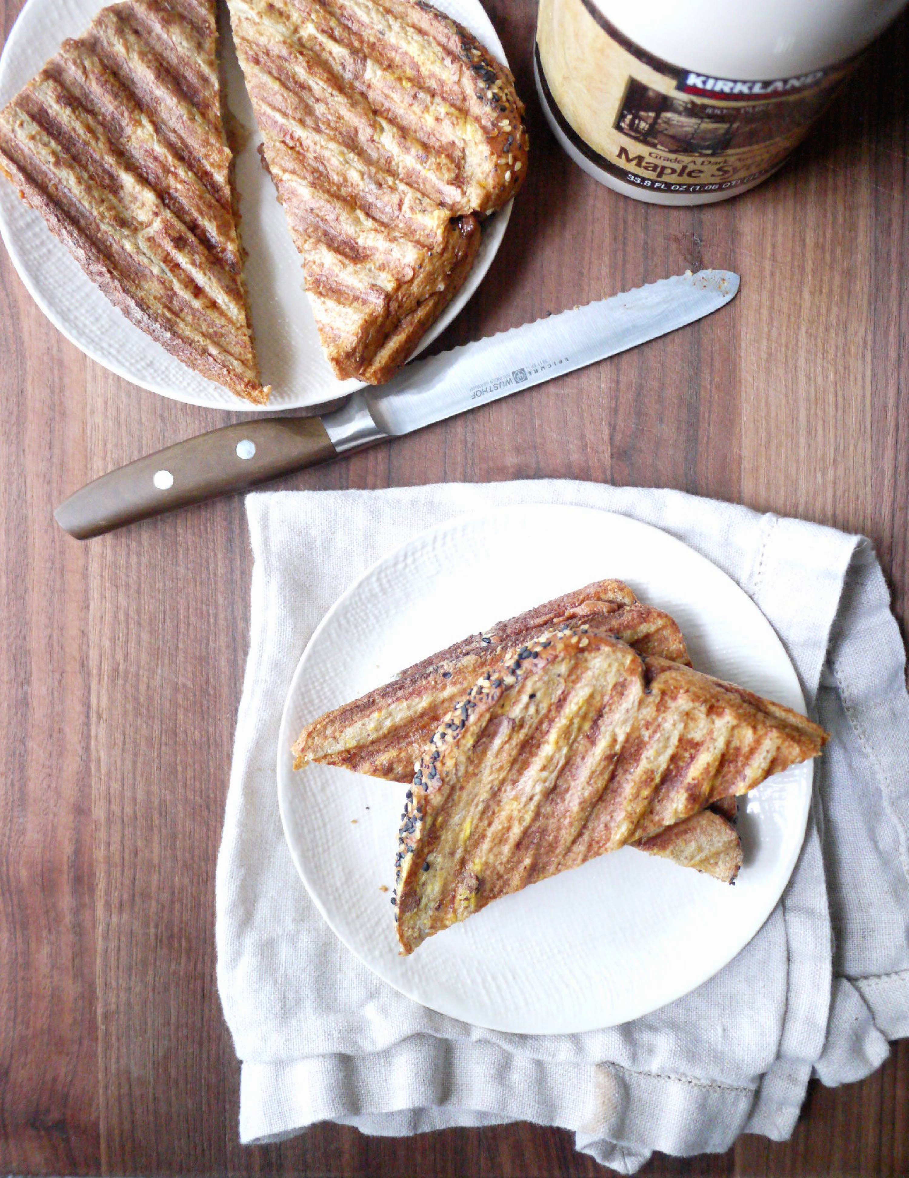 banana almond butter french toast 3