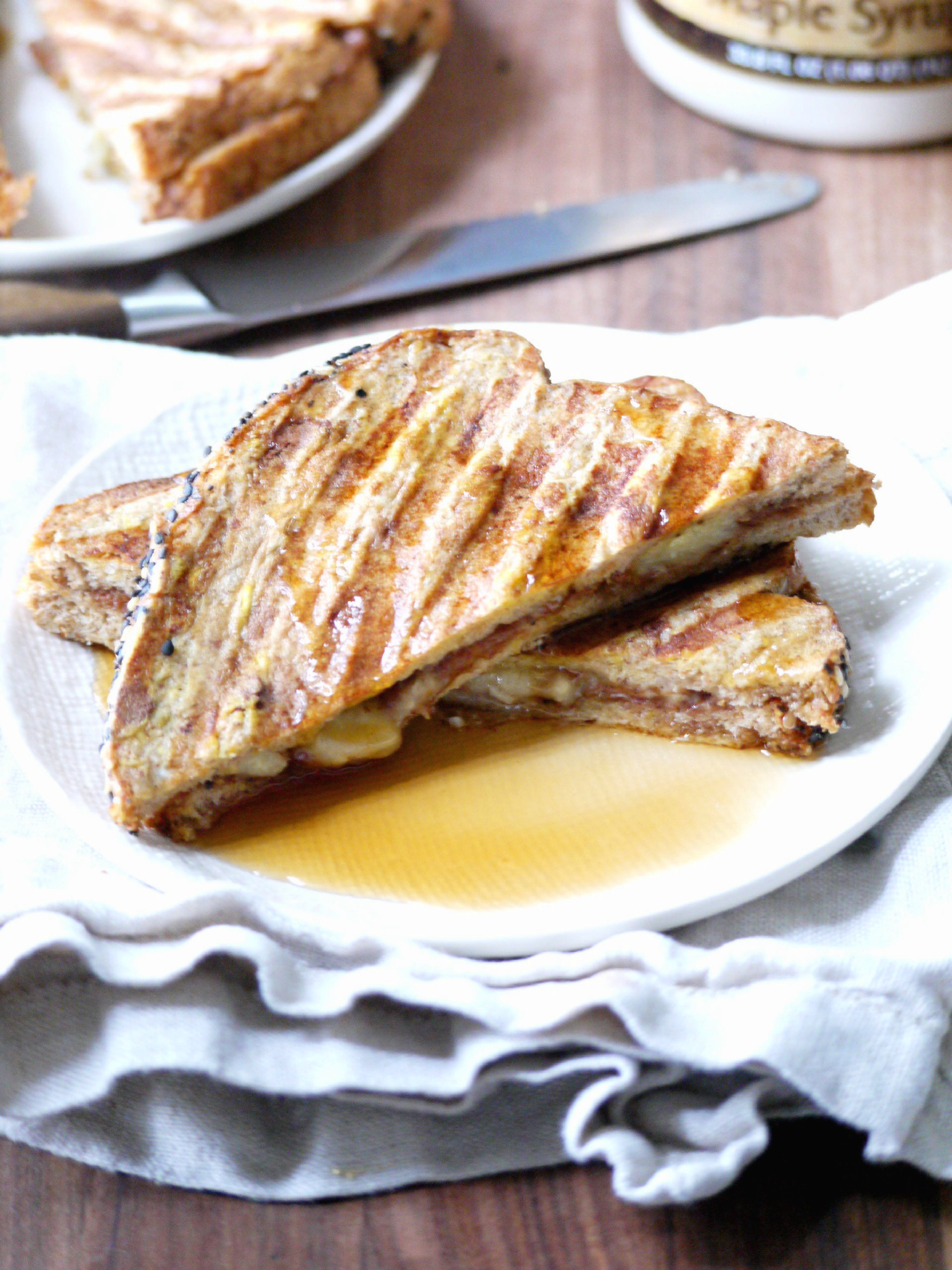 banana almond butter french toast 5