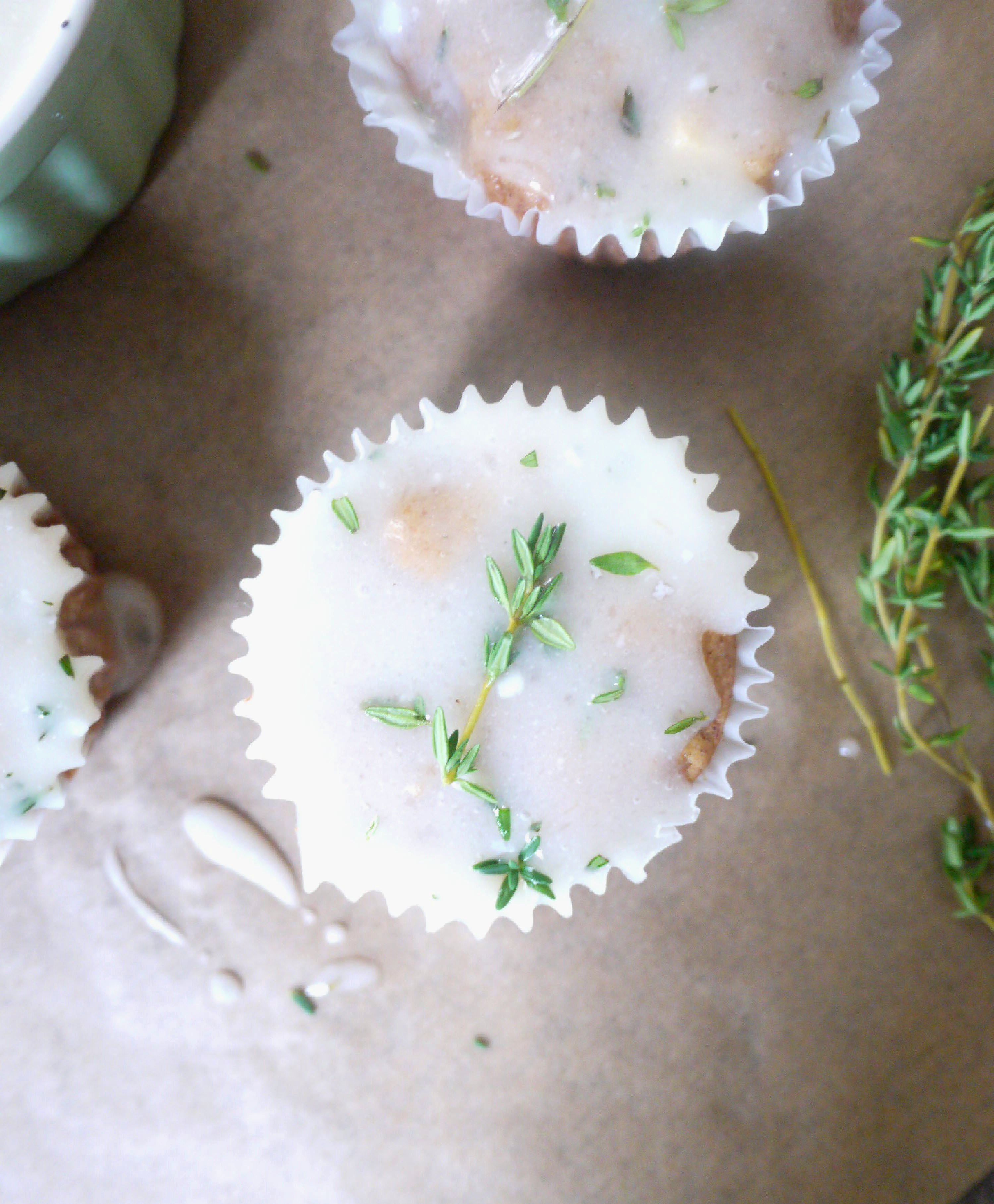 apple cupcakes with goat cheese thyme glaze 3