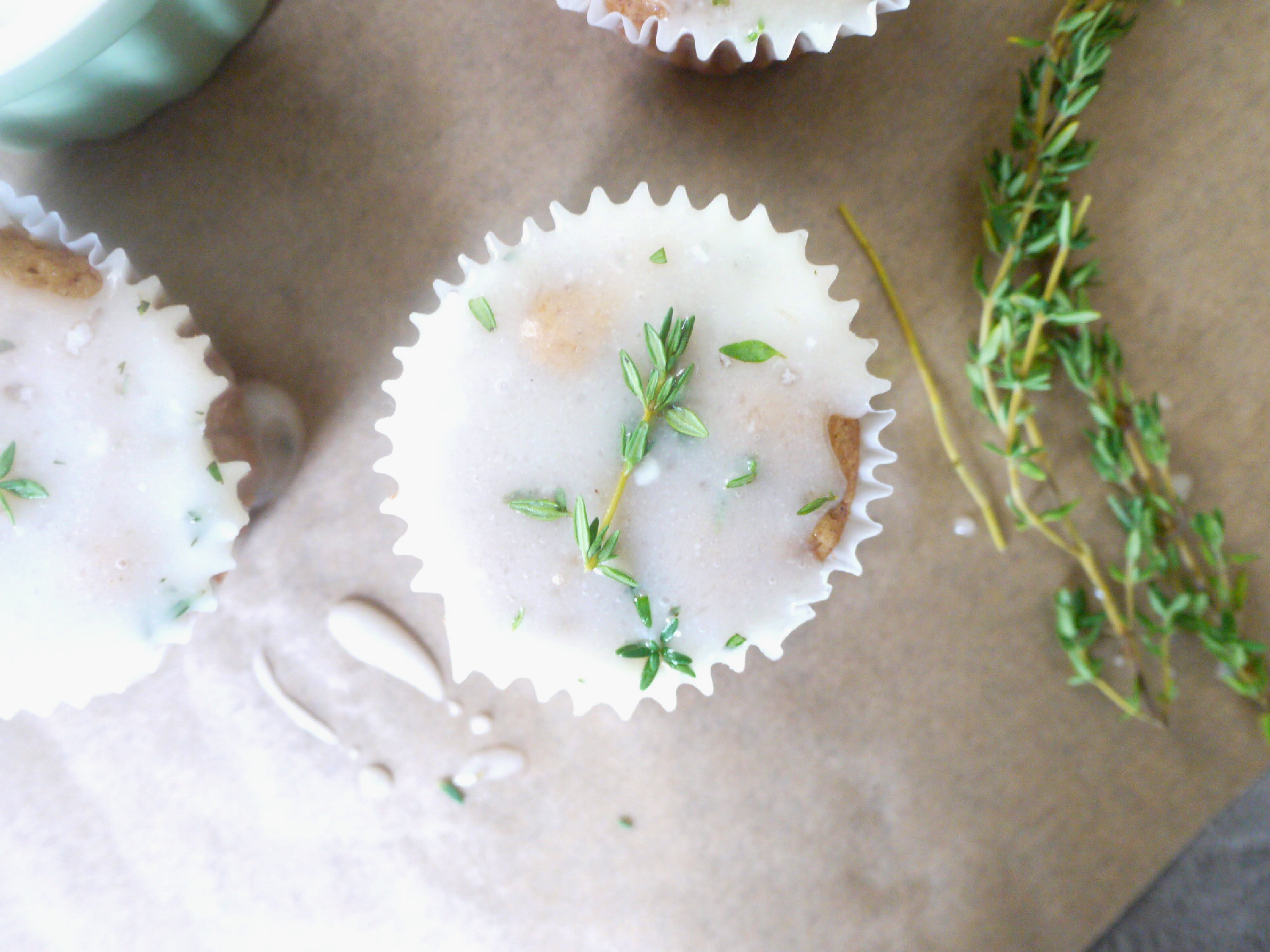 apple cupcakes with goat cheese thyme glaze 5