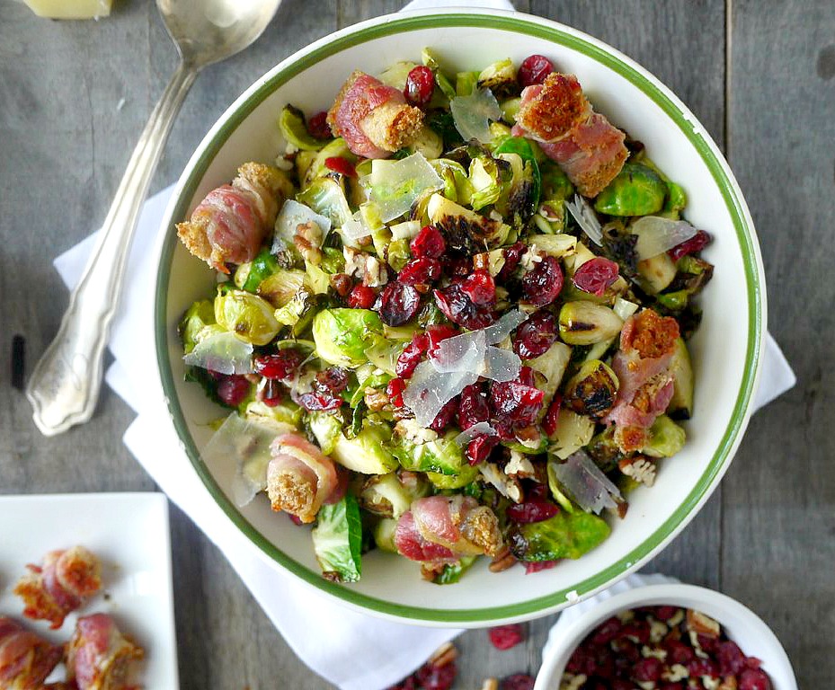 brussels sprouts salad with pancetta croutons 4 adjusted