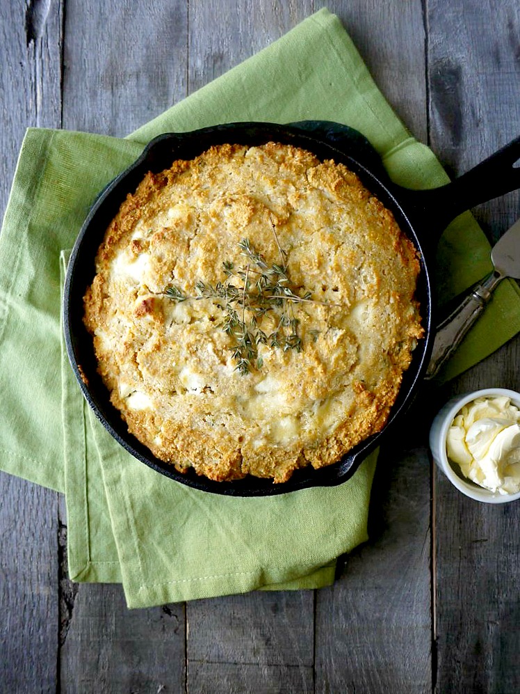 gluten-free goat cheese and thyme cornbread 1 adjusted