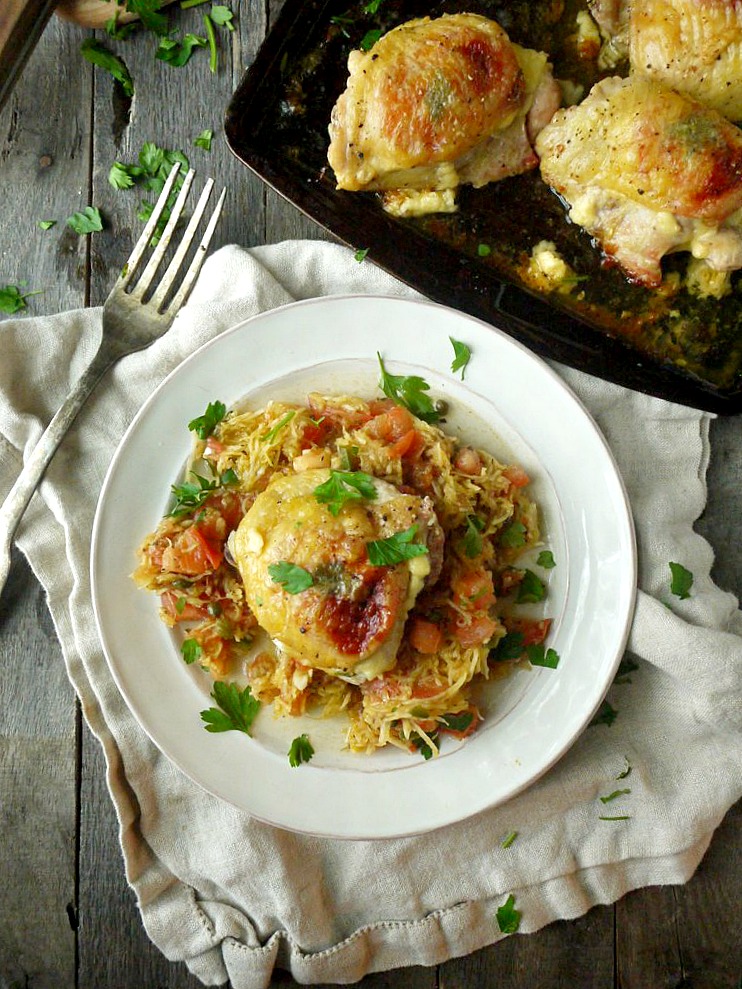 dubliner cheese and tomato chicken thighs 7